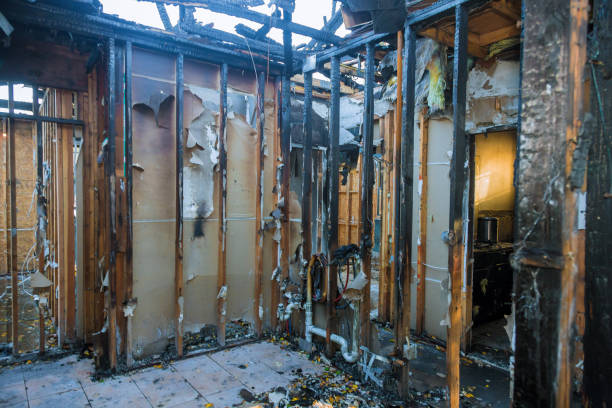 Professional Emergency Fire Cleanup technician working in Devens, MA